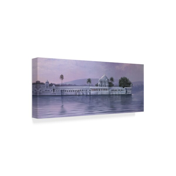 Michael Jackson 'Saijangargh Lake Palace' Canvas Art,8x19